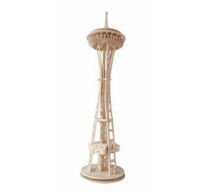 Woodcraft Holz 3D Puzzle Seattle Turm